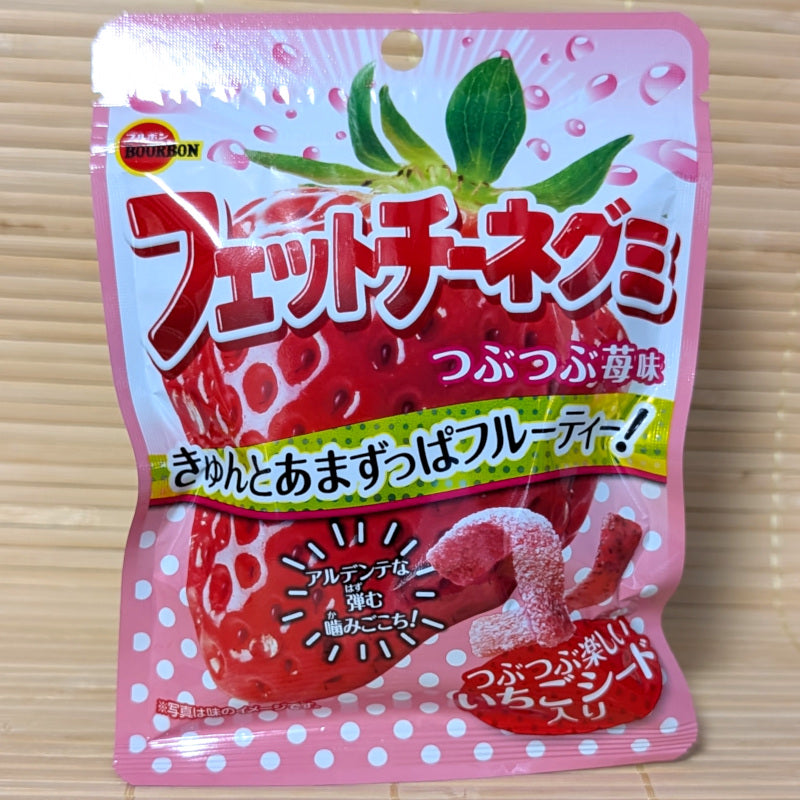 Fettuccine Gummy Candy - Tsubu Tsubu Strawberry