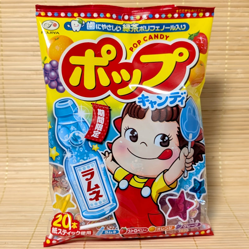 🍭 Fujiya POP Candy - Assorted Lollipops (Ramune Edition) | napaJapan