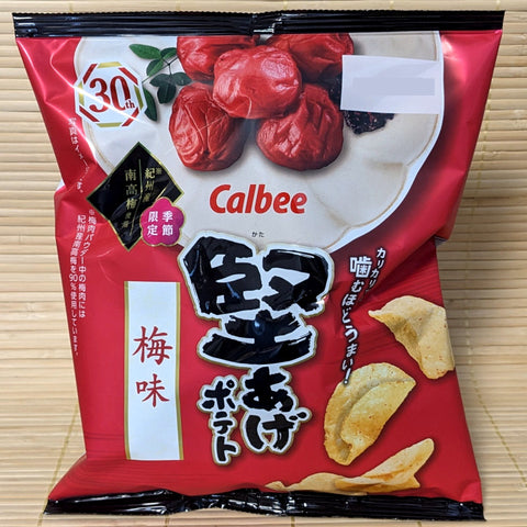 Calbee 'Kata-Age' Potato Chips - Sour Plum (Ume)