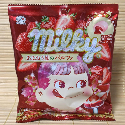 Milky Peko Chan Candy - Strawberry Parfait