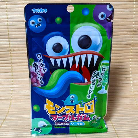 Monster Colored Tongue Bubble Gum - Grape Soda
