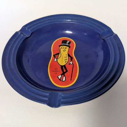 zz-- Mr. Peanut Tin Vintage Ashtray (14 cm) -zz