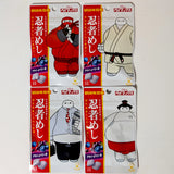4 packs of UHA Ninja Meishi acai berry flavored candies with Baymax on the front wearing various costumes.
