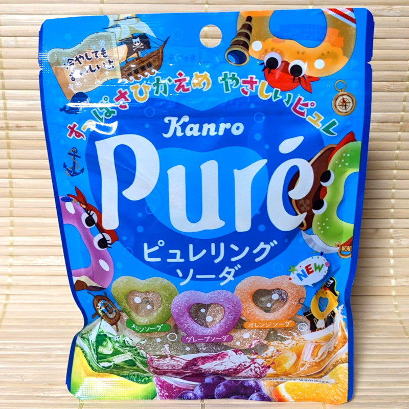 Puré Gummy Candy - Mixed Fruit SODA Rings
