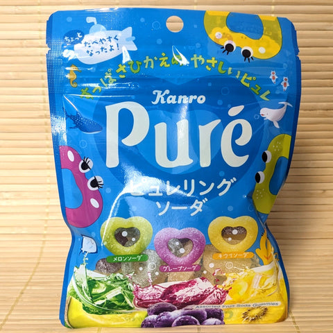 Puré Gummy Candy - Mixed Fruit SODA Rings