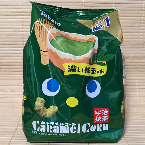 Tohato Caramel Corn - Dark Green Tea