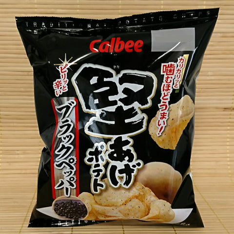 Calbee 'Kata-Age' Potato Chips - Black Pepper