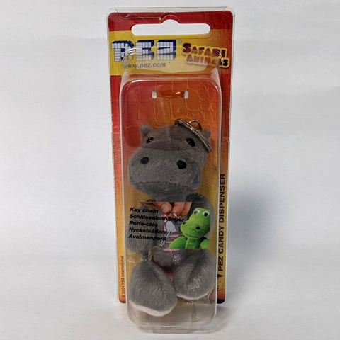 zz-- PEZ Key Chain - Hippo Safari Animals --zz