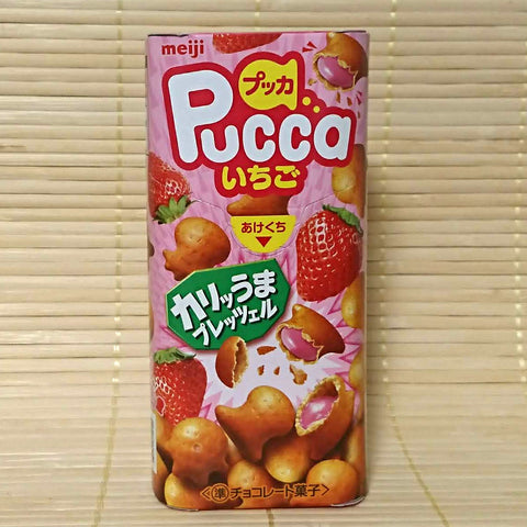 Pucca Filled Cookies - Strawberry Chocolate