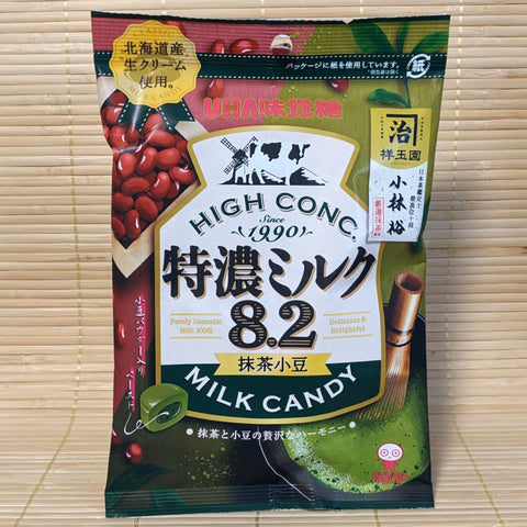 UHA Milk Candies - Green Tea Azuki